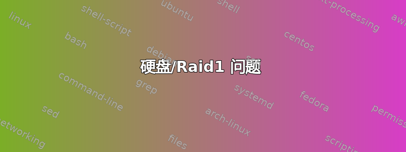 硬盘/Raid1 问题