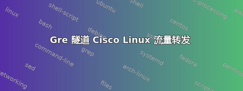 Gre 隧道 Cisco Linux 流量转发