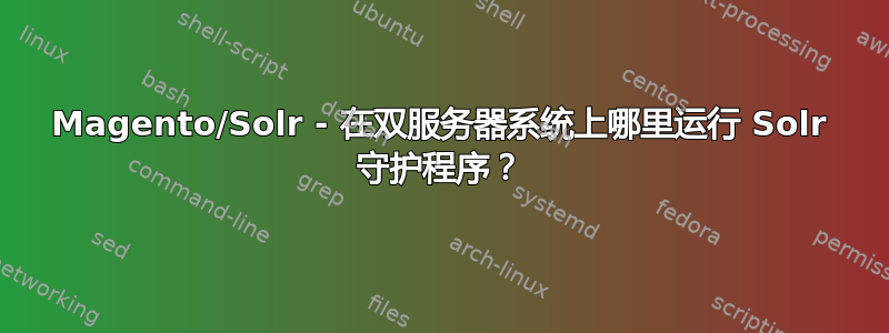 Magento/Solr - 在双服务器系统上哪里运行 Solr 守护程序？