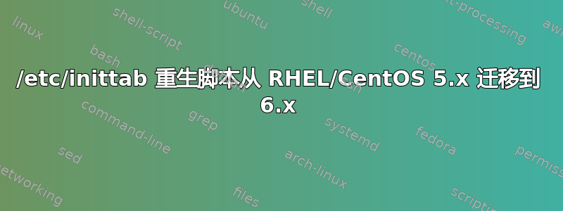 /etc/inittab 重生脚本从 RHEL/CentOS 5.x 迁移到 6.x