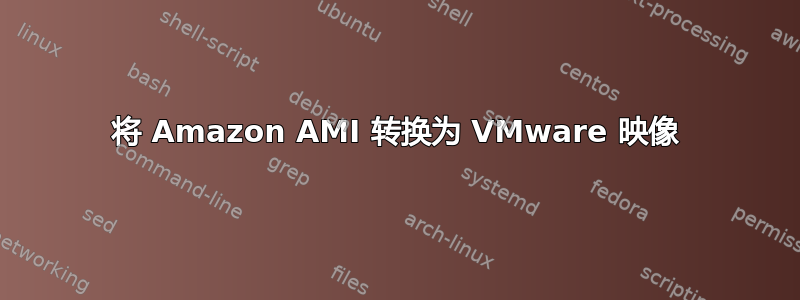 将 Amazon AMI 转换为 VMware 映像