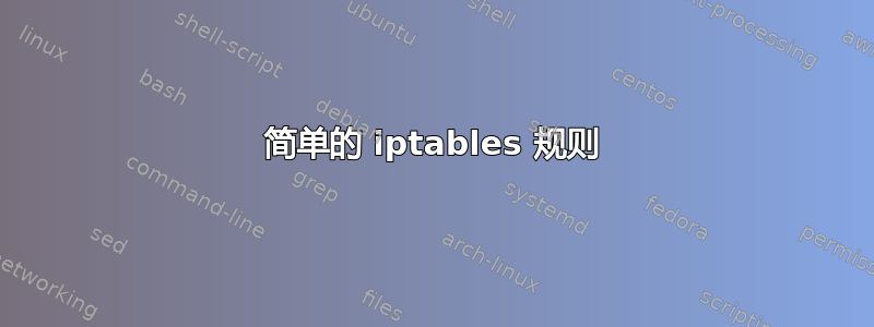 简单的 iptables 规则