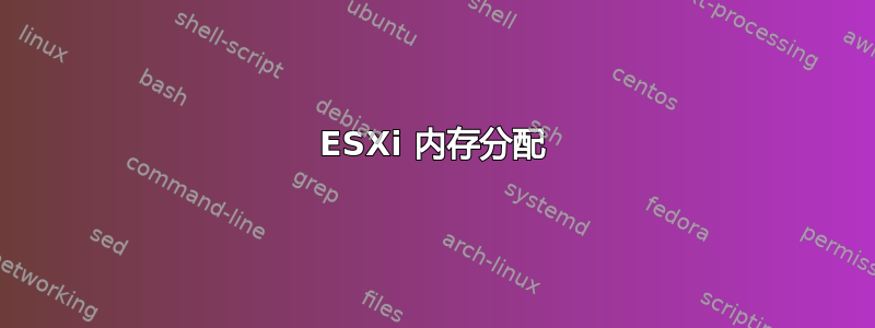 ESXi 内存分配