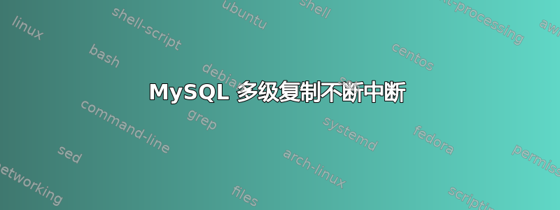 MySQL 多级复制不断中断