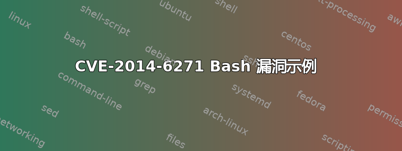 CVE-2014-6271 Bash 漏洞示例 