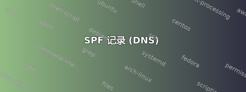 SPF 记录 (DNS)