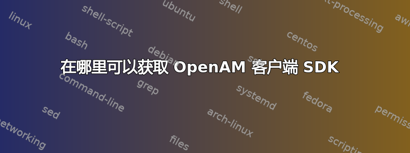 在哪里可以获取 OpenAM 客户端 SDK 