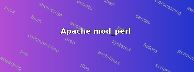 Apache mod_perl