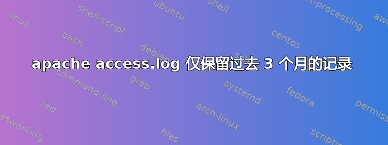 apache access.log 仅保留过去 3 个月的记录