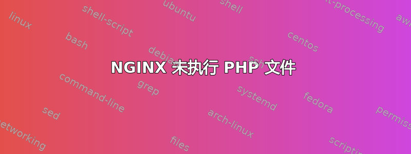 NGINX 未执行 PHP 文件