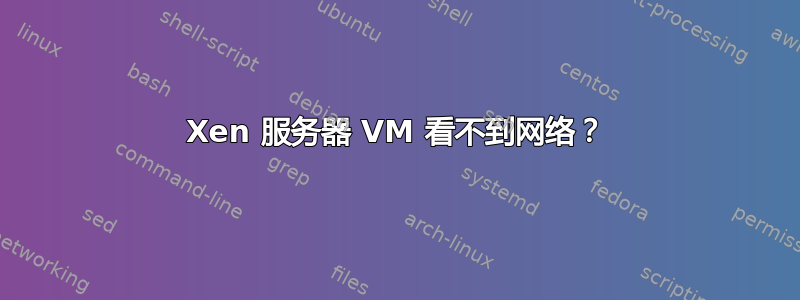 Xen 服务器 VM 看不到网络？