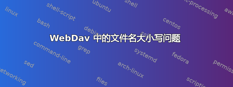 WebDav 中的文件名大小写问题