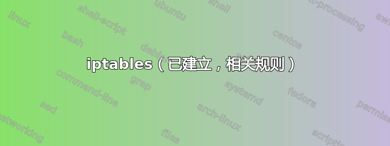 iptables（已建立，相关规则）