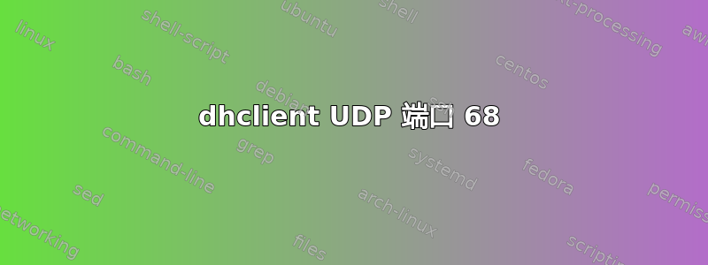 dhclient UDP 端口 68