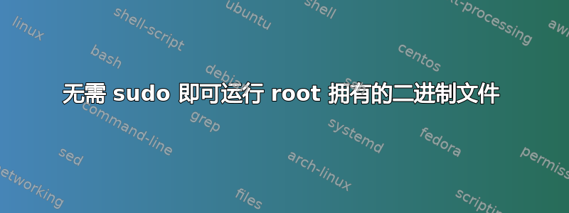 无需 sudo 即可运行 root 拥有的二进制文件