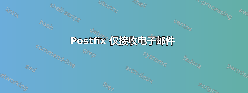 Postfix 仅接收电子邮件