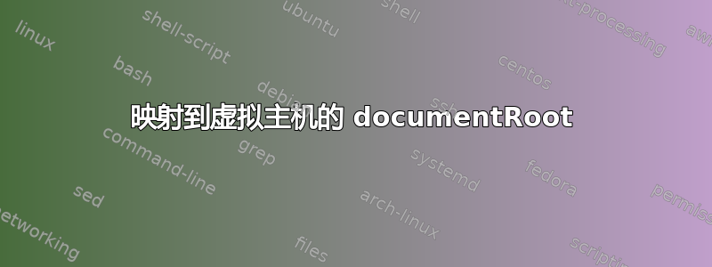 映射到虚拟主机的 documentRoot