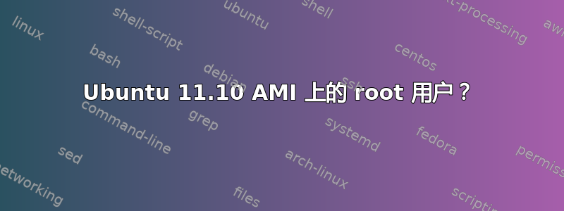 Ubuntu 11.10 AMI 上的 root 用户？