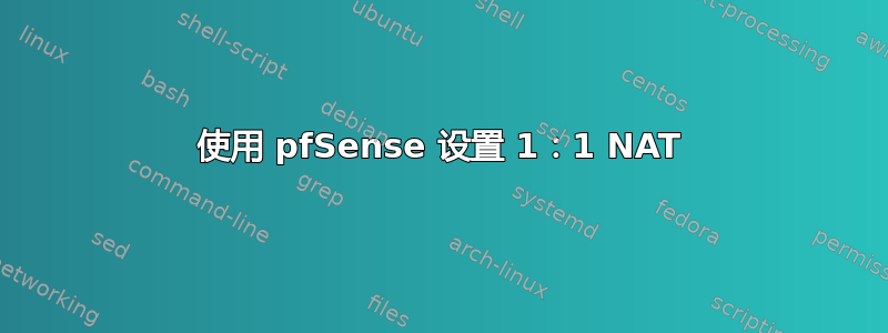 使用 pfSense 设置 1：1 NAT