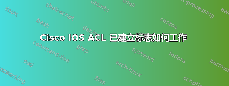 Cisco IOS ACL 已建立标志如何工作