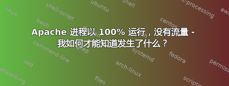 Apache 进程以 100% 运行，没有流量 - 我如何才能知道发生了什么？