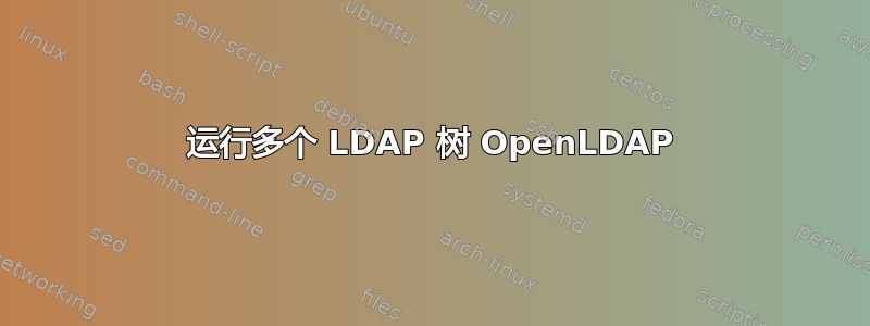 运行多个 LDAP 树 OpenLDAP