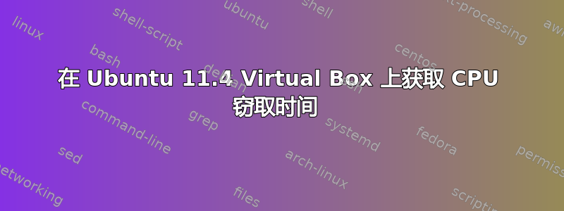 在 Ubuntu 11.4 Virtual Box 上获取 CPU 窃取时间 