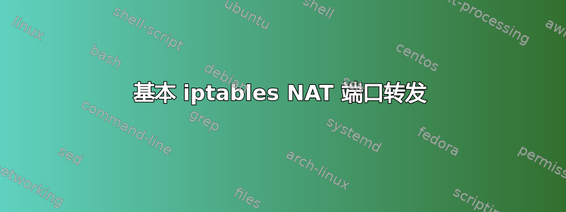 基本 iptables NAT 端口转发