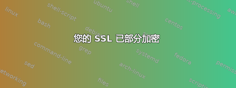 您的 SSL 已部分加密