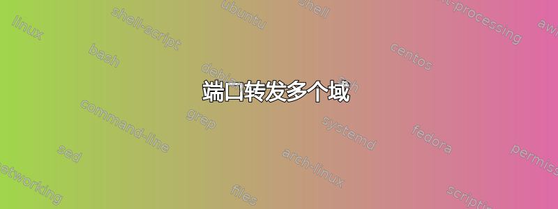 端口转发多个域