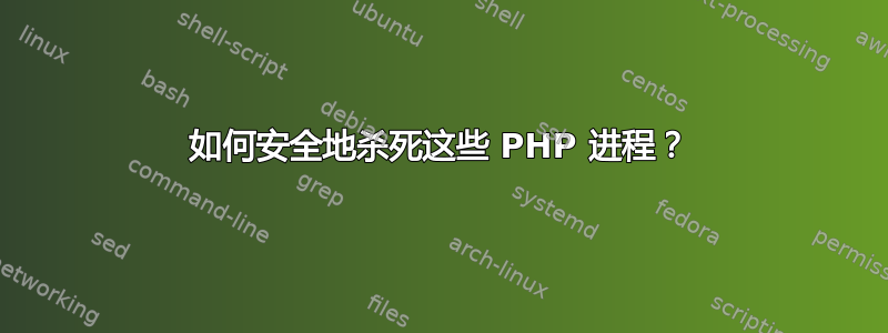 如何安全地杀死这些 PHP 进程？