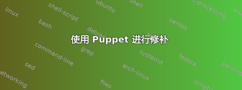 使用 Puppet 进行修补