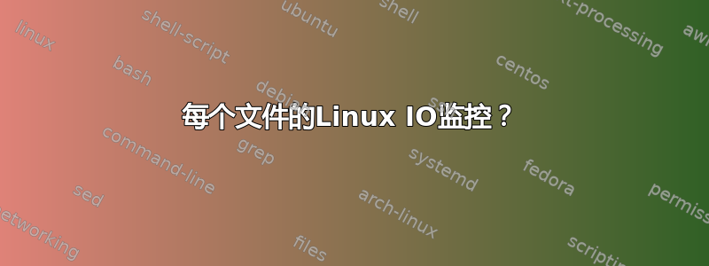 每个文件的Linux IO监控？