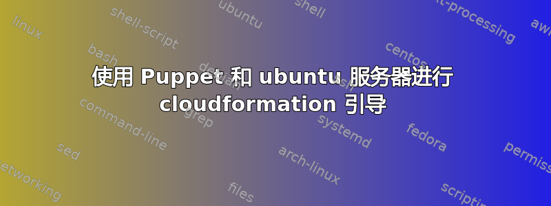 使用 Puppet 和 ubuntu 服务器进行 cloudformation 引导