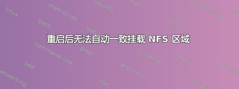 重启后无法自动一致挂载 NFS 区域