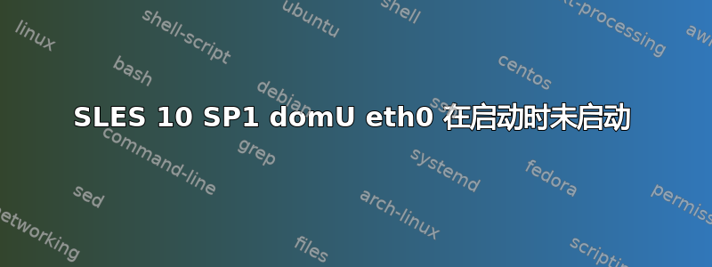 SLES 10 SP1 domU eth0 在启动时未启动