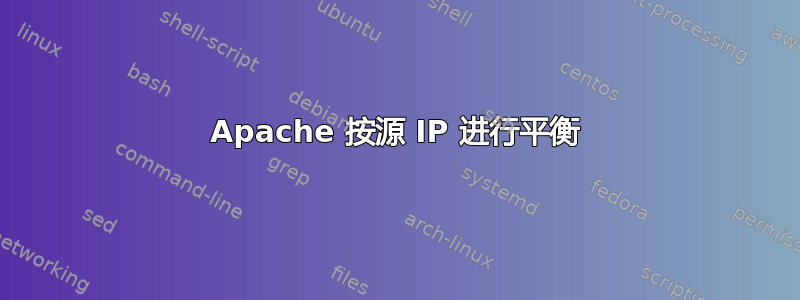 Apache 按源 IP 进行平衡