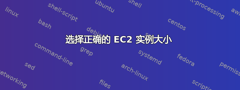 选择正确的 EC2 实例大小