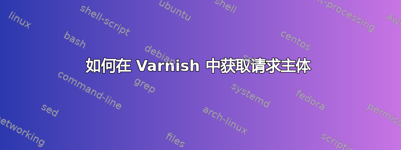 如何在 Varnish 中获取请求主体