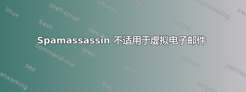 Spamassassin 不适用于虚拟电子邮件