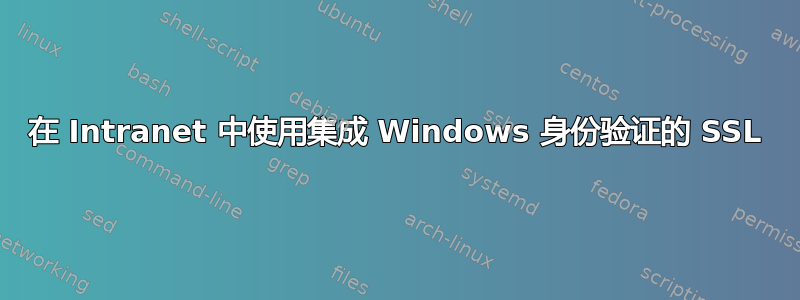 在 Intranet 中使用集成 Windows 身份验证的 SSL