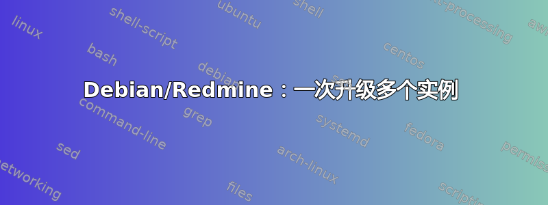 Debian/Redmine：一次升级多个实例