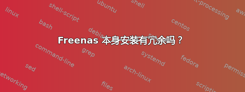 Freenas 本身安装有冗余吗？