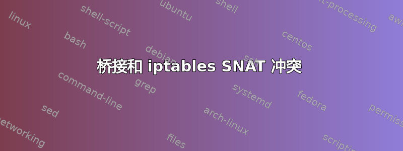 桥接和 iptables SNAT 冲突