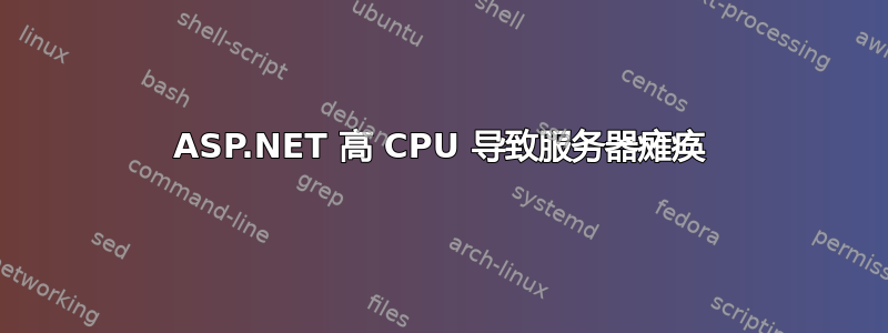 ASP.NET 高 CPU 导致服务器瘫痪