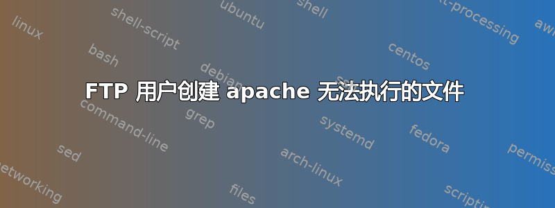 FTP 用户创建 apache 无法执行的文件