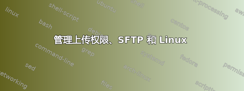 管理上传权限、SFTP 和 Linux