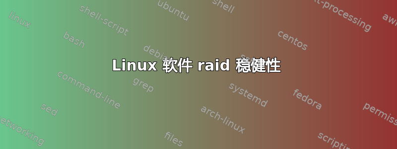 Linux 软件 raid 稳健性