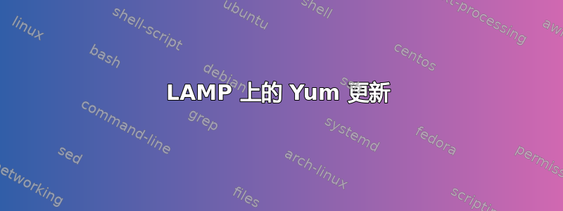 LAMP 上的 Yum 更新