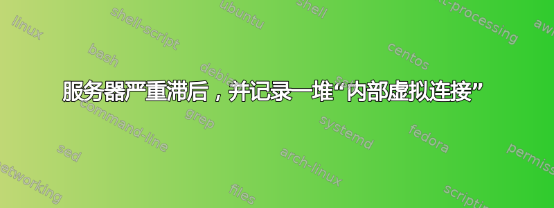 服务器严重滞后，并记录一堆“内部虚拟连接”